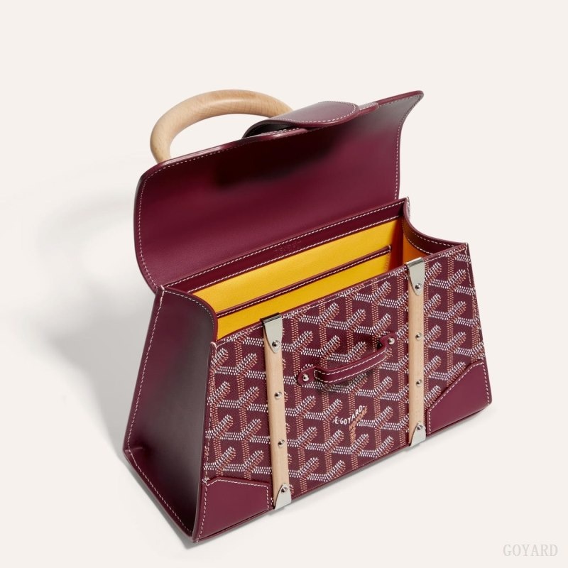 Goyard SAÏGON STRUCTURE MINI BAG Burgundy | ZVZM5566