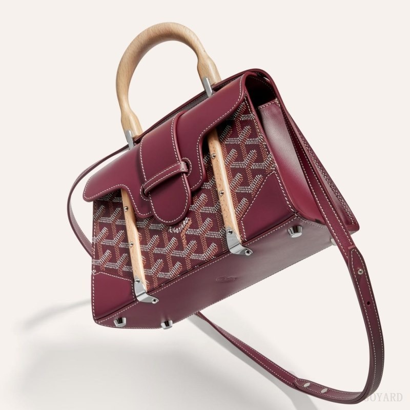 Goyard SAÏGON STRUCTURE MINI BAG Burgundy | ZVZM5566