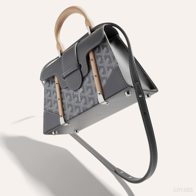 Goyard SAÏGON STRUCTURE MINI BAG Grey | CTJW3647