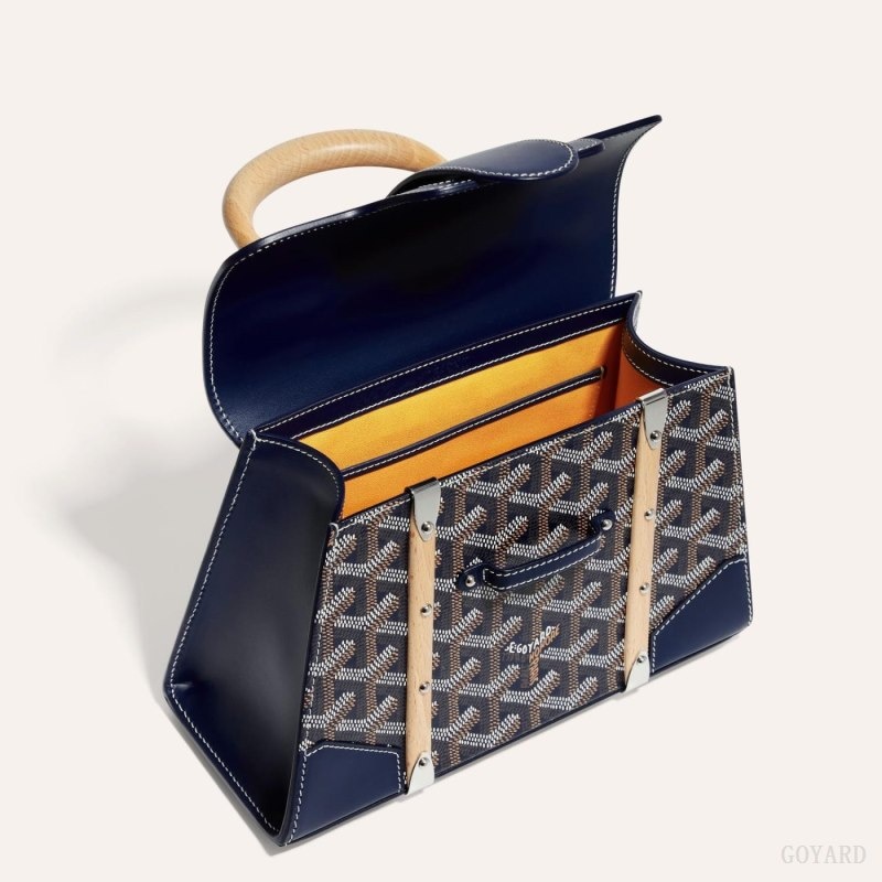 Goyard SAÏGON STRUCTURE MINI BAG Navy Blue | ECWI3038