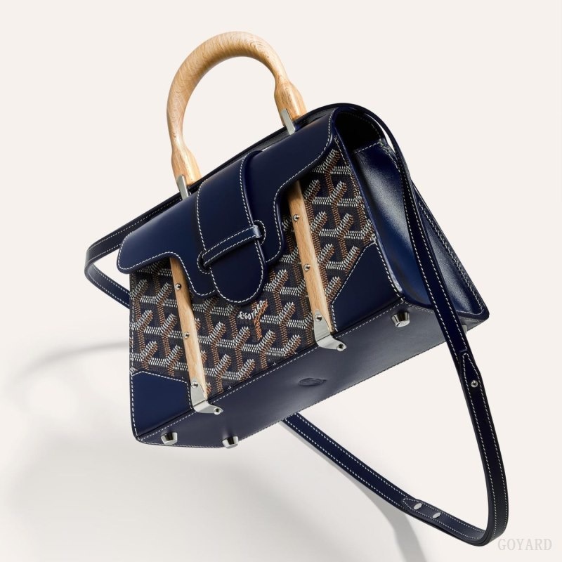 Goyard SAÏGON STRUCTURE MINI BAG Navy Blue | ECWI3038