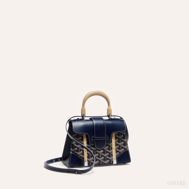 Goyard SAÏGON STRUCTURE MINI BAG Navy Blue | ECWI3038