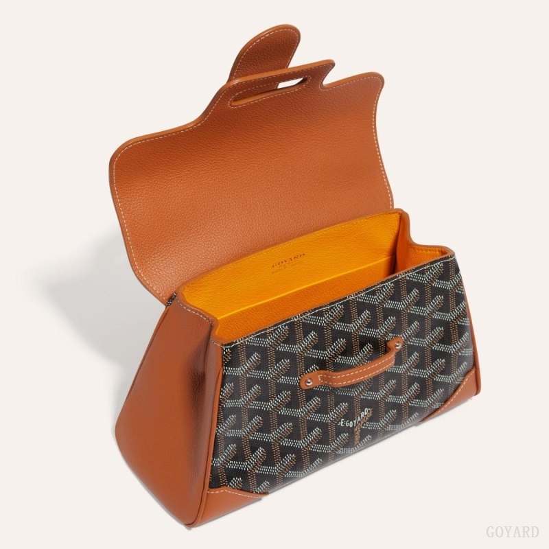 Goyard SAIGON SOUPLE MINI BAG Black / Brown | GYRN8229