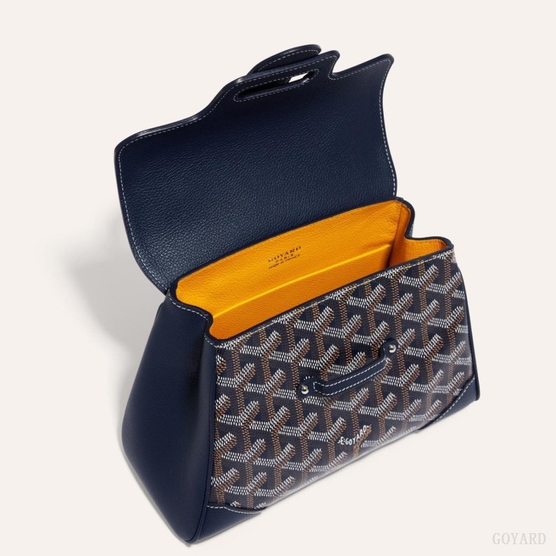 Goyard SAIGON SOUPLE MINI BAG Navy Blue | PLCH9393