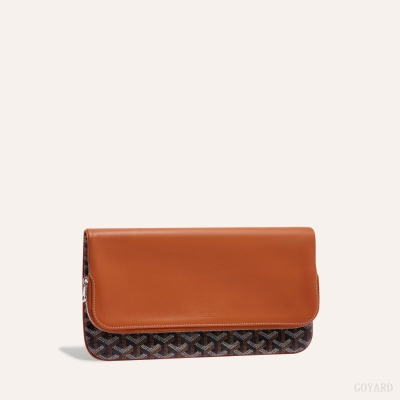 Goyard SAINTE-MARIE CLUTCH Black / Brown | KZHL4571