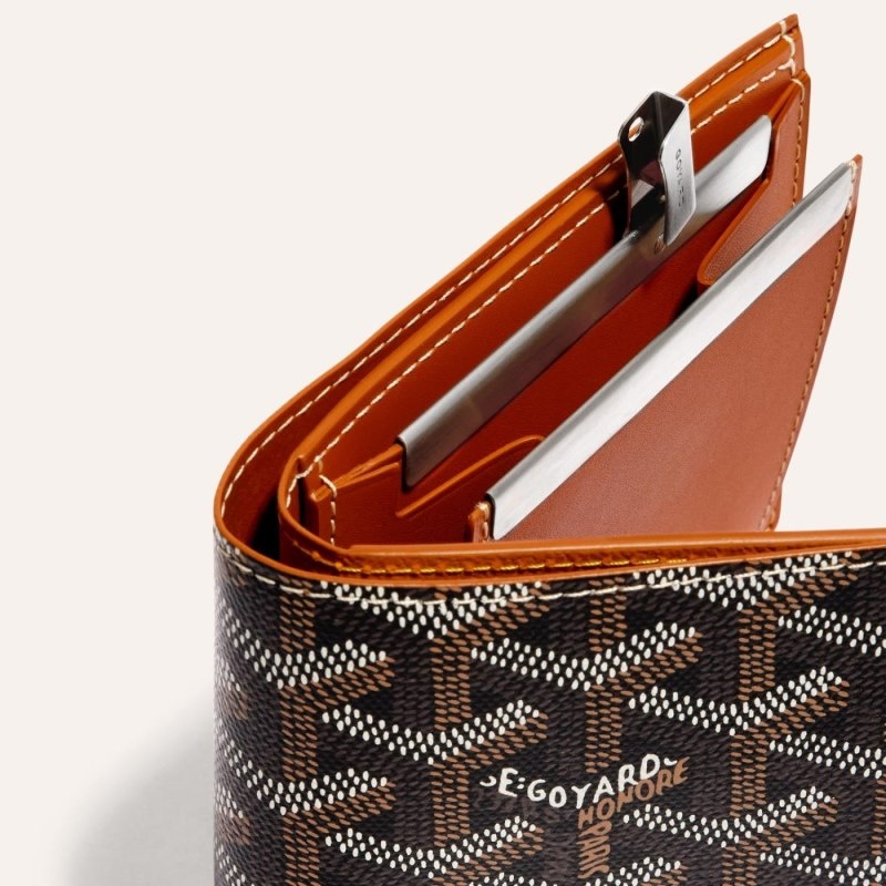 Goyard SAINT-FLORENTIN WALLET Black / Brown | XZOW2952