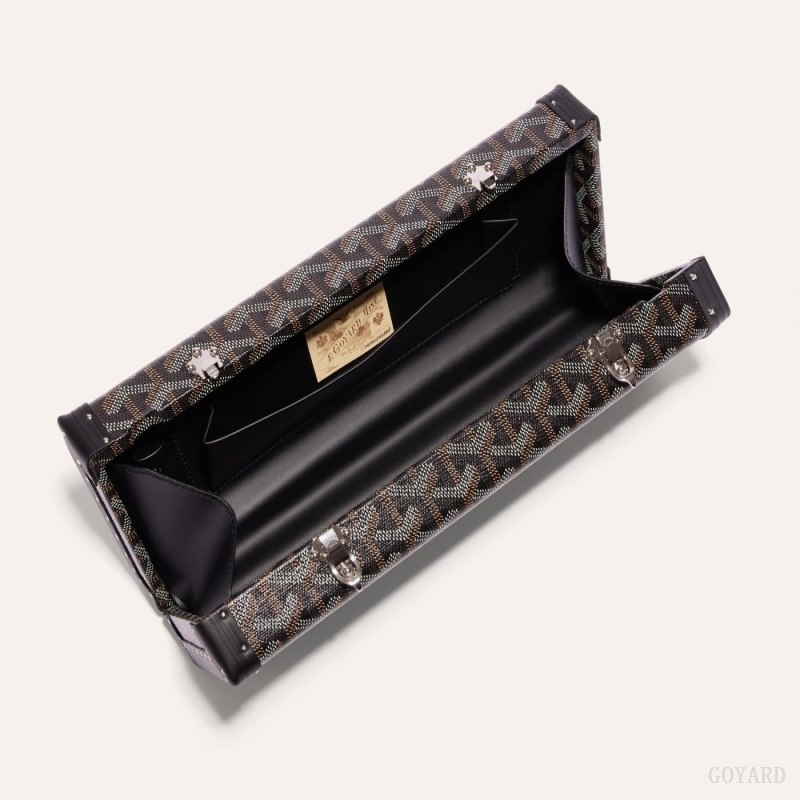 Goyard SAINT-HONORE TRUNK BAG Black | GRQD8861