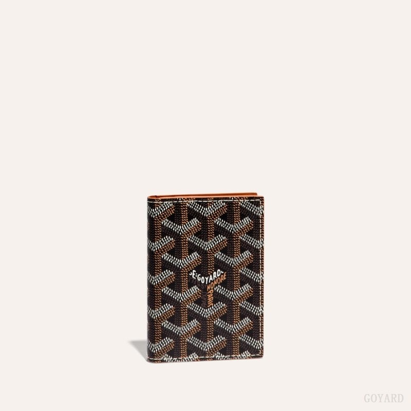 Goyard SAINT-MARC CARD WALLET Black / Brown | PDGY7897