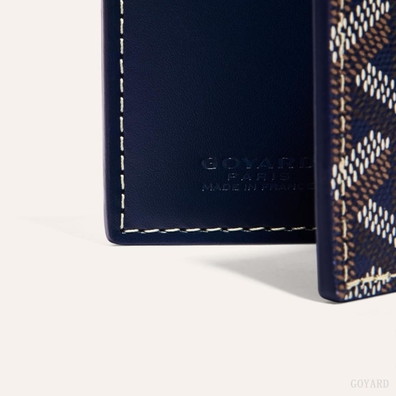 Goyard SAINT-MARC CARD WALLET Navy Blue | HIDP1646