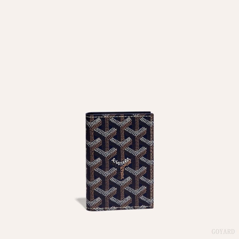 Goyard SAINT-MARC CARD WALLET Navy Blue | HIDP1646