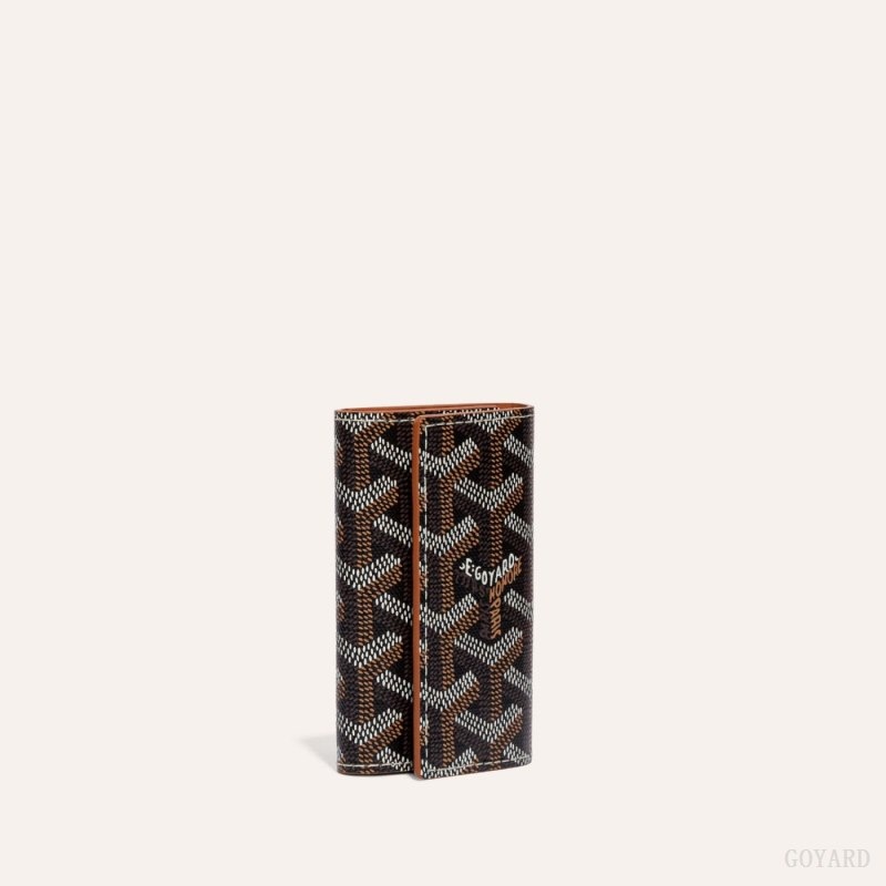 Goyard SAINT-MICHEL KEY RING Black / Brown | COCS6256