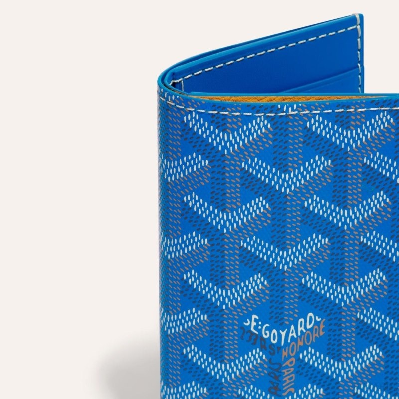 Goyard SAINT-PIERRE CARD WALLET Blue | PEXD9874