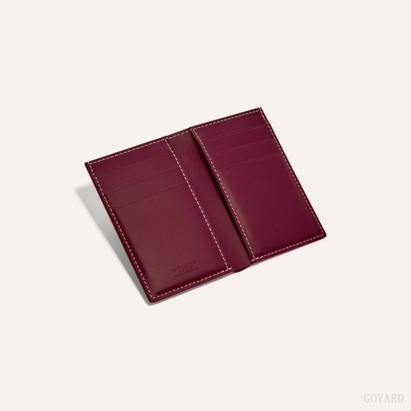 Goyard SAINT-PIERRE CARD WALLET Burgundy | HWRO1142