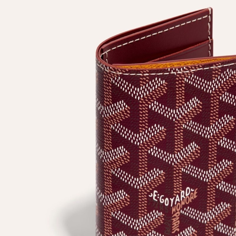 Goyard SAINT-PIERRE CARD WALLET Burgundy | HWRO1142