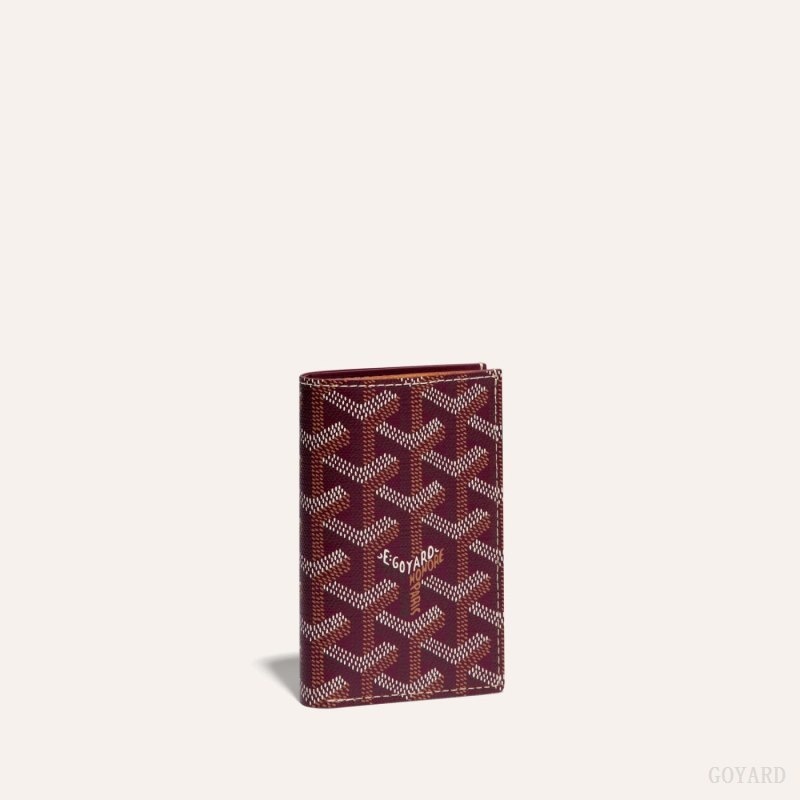 Goyard SAINT-PIERRE CARD WALLET Burgundy | HWRO1142