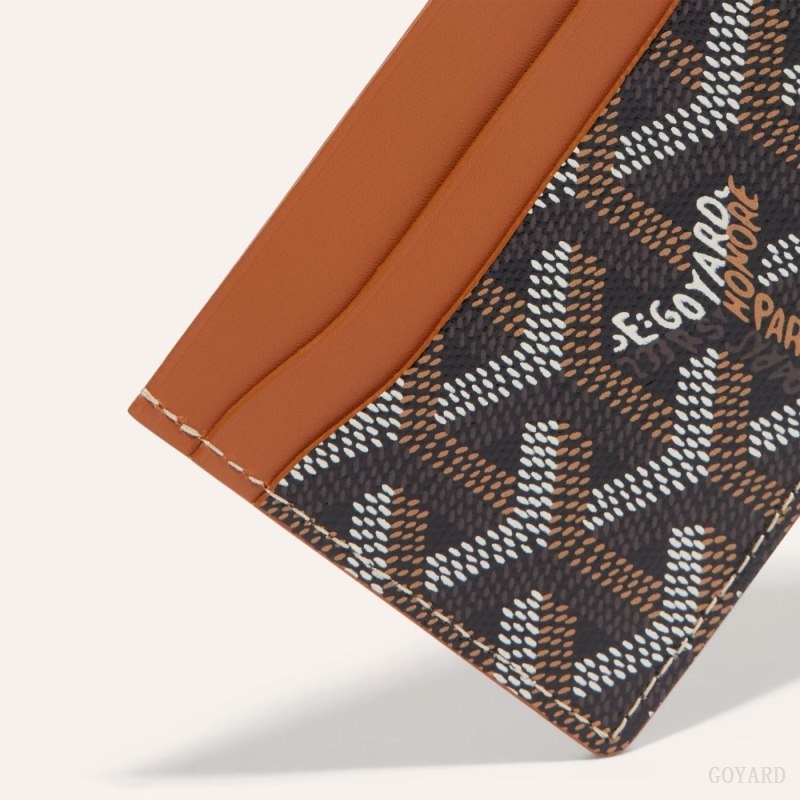 Goyard SAINT-SULPICE CARD WALLET Black / Brown | MUNB5599