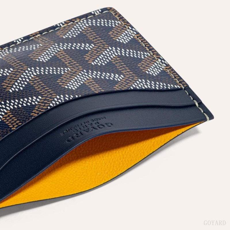 Goyard SAINT-SULPICE CARD WALLET Navy Blue | YALF4339