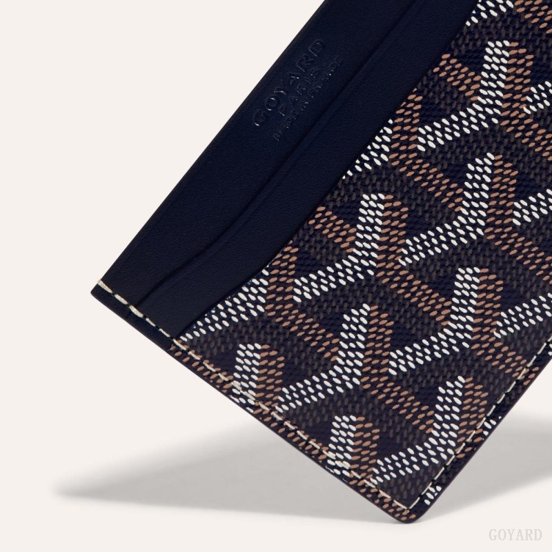 Goyard SAINT-SULPICE CARD WALLET Navy Blue | YALF4339