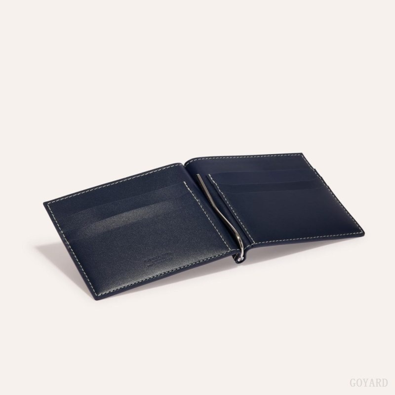 Goyard SAINT-THOMAS BILL FOLD Navy Blue | HSUI2055