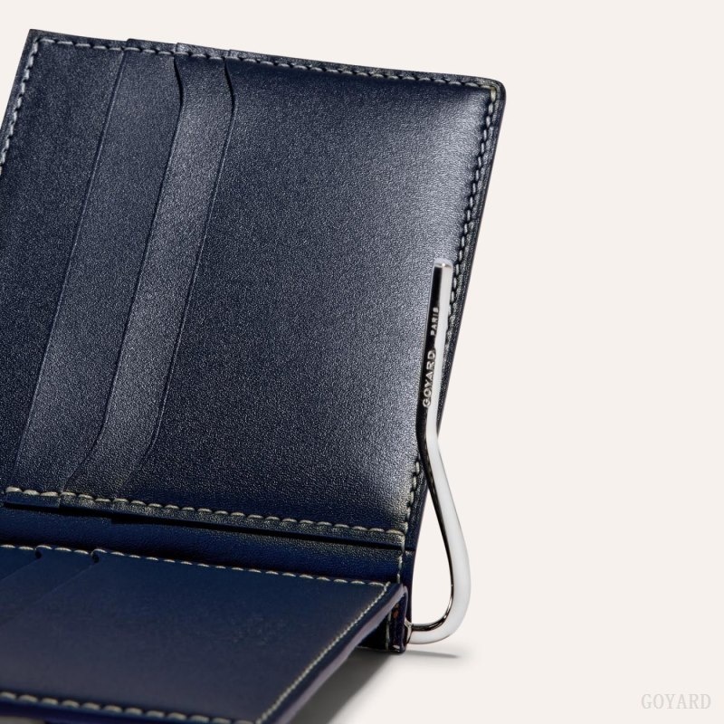 Goyard SAINT-THOMAS BILL FOLD Navy Blue | HSUI2055