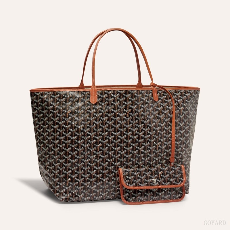 Goyard SAINT LOUIS GM BAG Black / Brown | QDRN1201