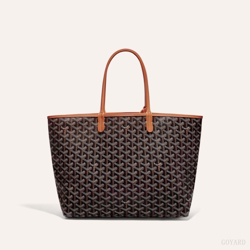 Goyard SAINT LOUIS PM BAG Black / Brown | IHMT8023