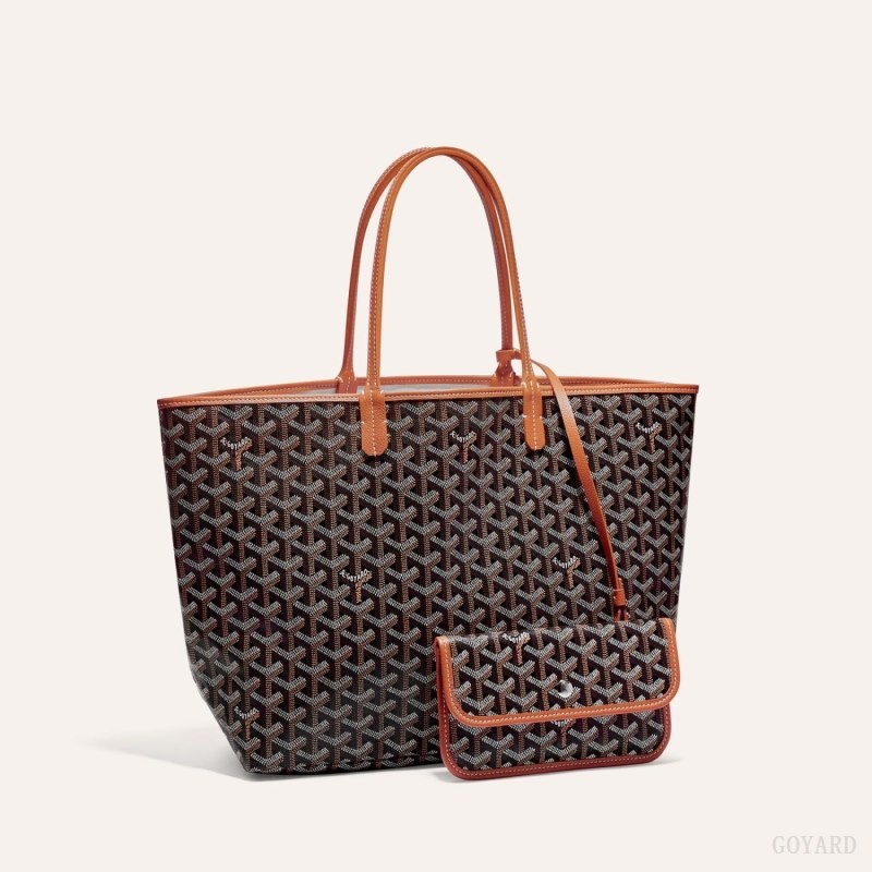 Goyard SAINT LOUIS PM BAG Black / Brown | IHMT8023