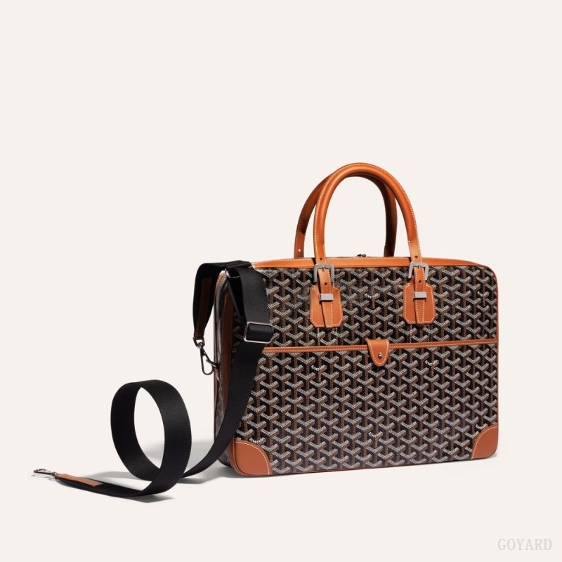 Goyard SANGLE MM STRAP Black / Brown | TVLY3924