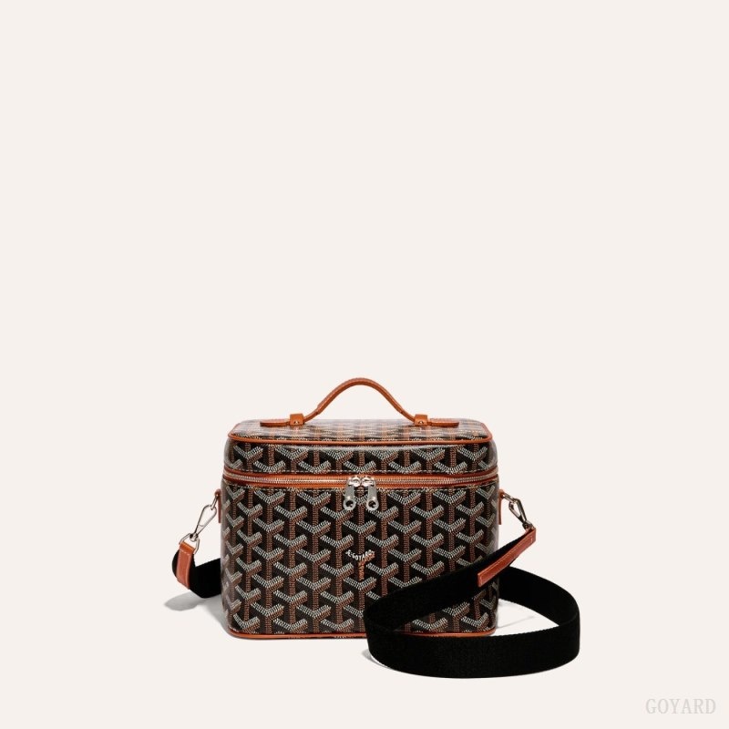 Goyard SANGLE PM STRAP Black / Brown | QERD6837