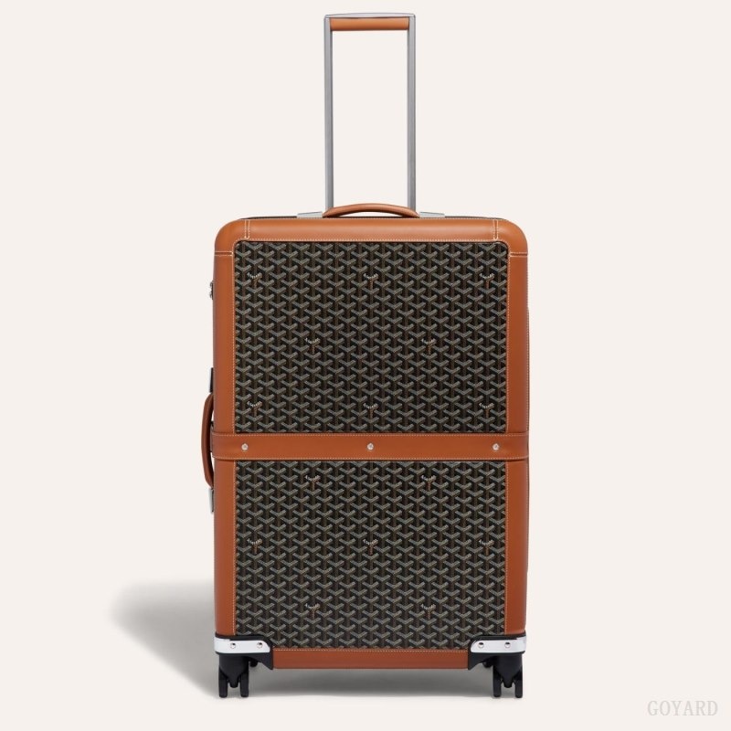 Goyard SATOLAS GM ROLLING SUITCASE Black / Brown | DBRR4233