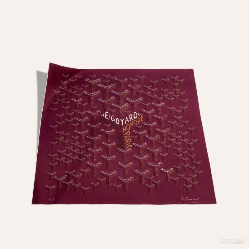 Goyard SCARF N°1 Burgundy | BBPA7210