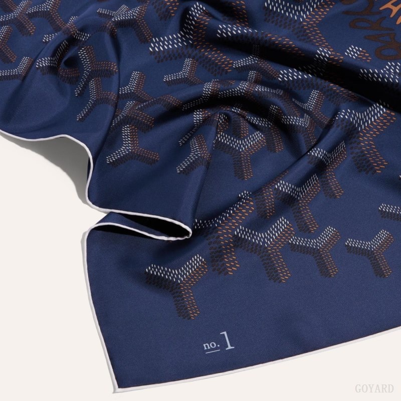 Goyard SCARF N°1 Navy Blue | ZJAL9696