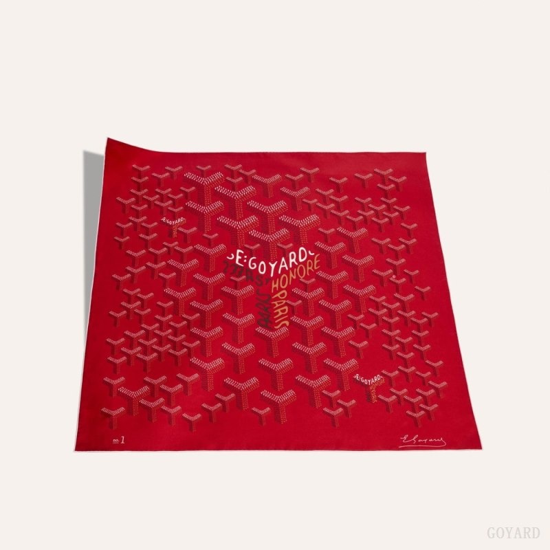 Goyard SCARF N°1 Red | WDSI8150