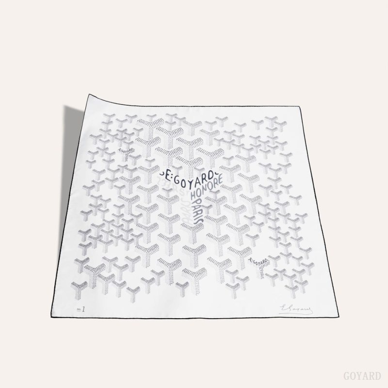 Goyard SCARF N°1 White | PKPJ8313