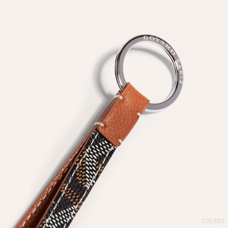 Goyard SESAME KEY RING Black / Brown | AAAI1364