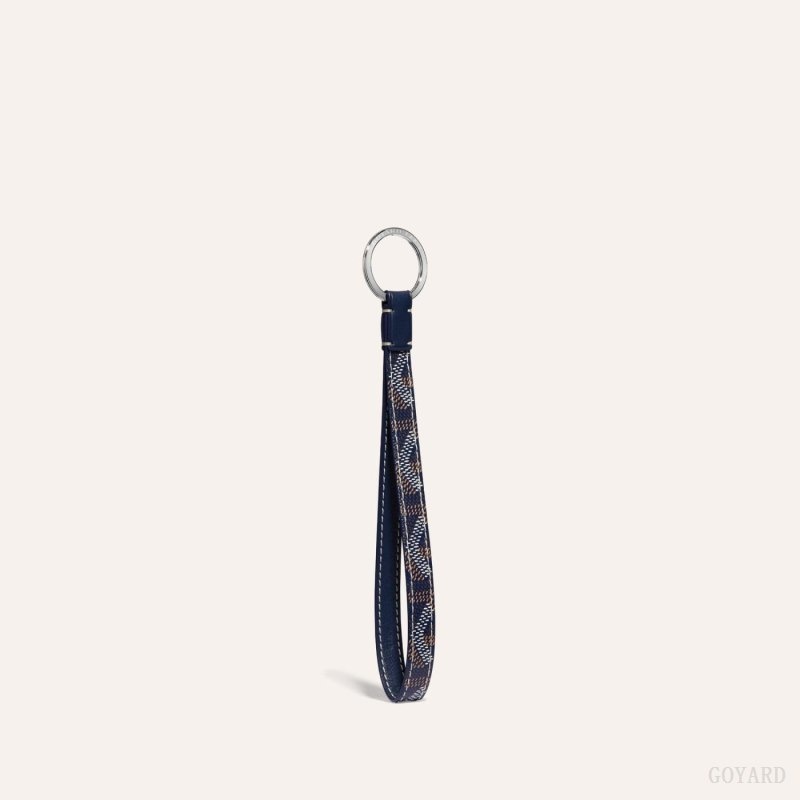 Goyard SESAME KEY RING Navy Blue | CEXM4963