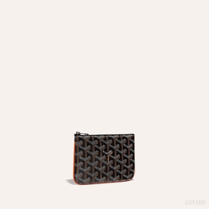 Goyard SÉNAT MINI WALLET Black / Brown | XFHX0882