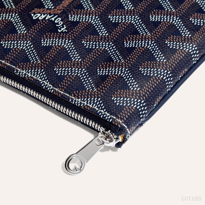 Goyard SÉNAT MINI WALLET Navy Blue | WMWJ7146