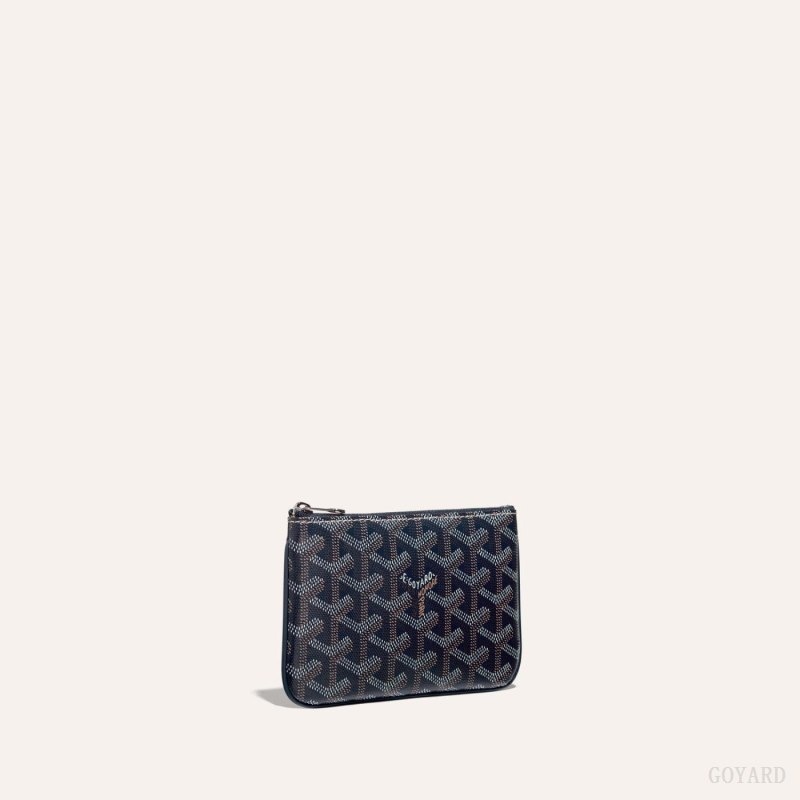 Goyard SÉNAT MINI WALLET Navy Blue | WMWJ7146