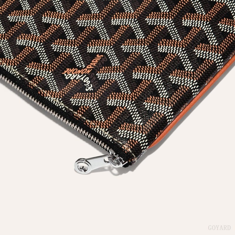 Goyard SÉNAT MM POCKET Black / Brown | TXNU5714