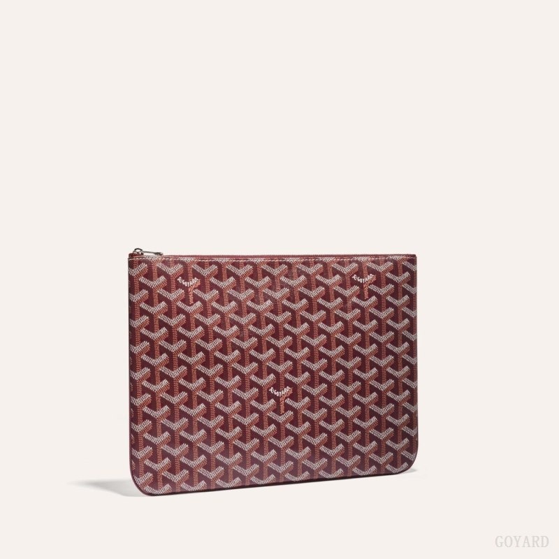 Goyard SÉNAT MM POCKET Burgundy | YGKD7982