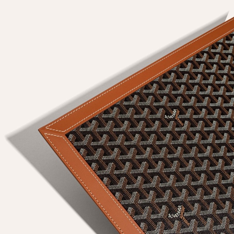 Goyard SOUS-MAIN DESK PAD Black / Brown | LZUA1871