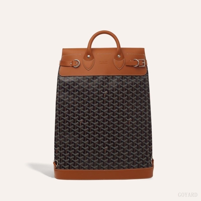 Goyard STEAMER PM BAG Black / Brown | NCDJ3620