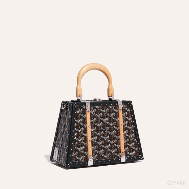 Goyard Saïgon Mini Trunk Bag Black | FMRQ8277