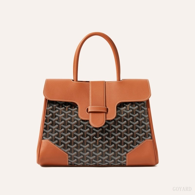 Goyard Saïgon tote bag Black / Brown | FLFZ2878