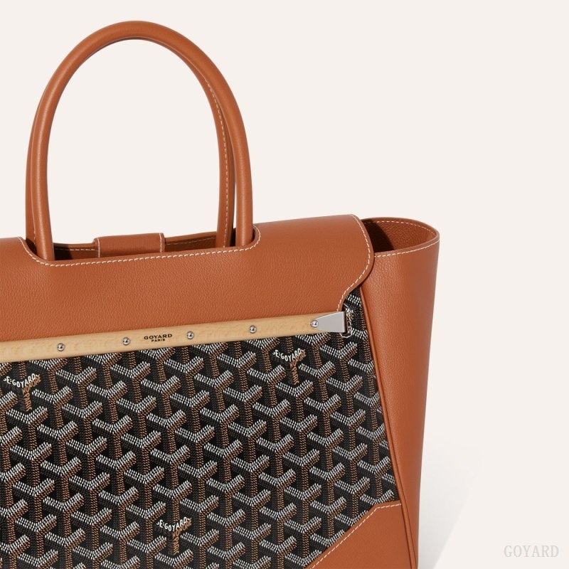 Goyard Saïgon tote bag Black / Brown | FLFZ2878