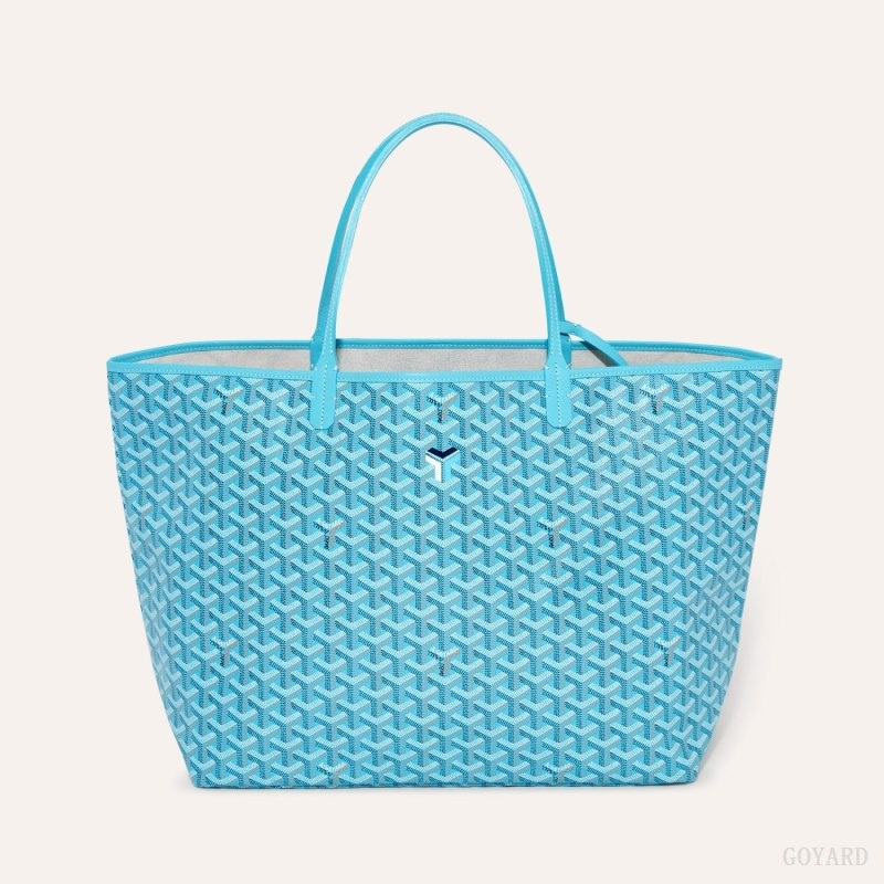 Goyard Saint Louis GM Bag and Balise Beach Towel Turquoise | IZHD1855