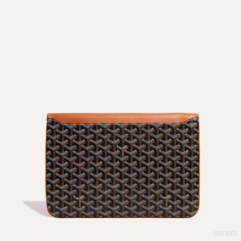 Goyard Sainte-Marie GM Clutch Black / Brown | OBIS4793