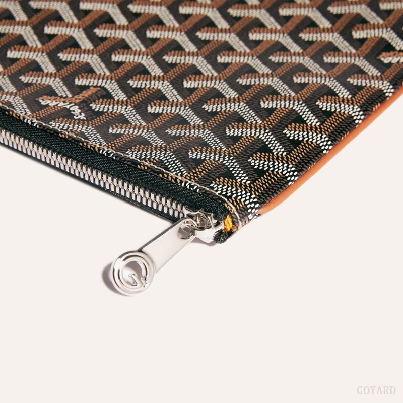 Goyard Sénat MGM Pouch Black / Brown | YALW1326