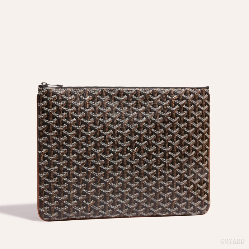 Goyard Sénat MGM Pouch Black / Brown | YALW1326